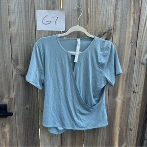 Lululemon Round Trip Short Sleeve- Blue Cast Size 12